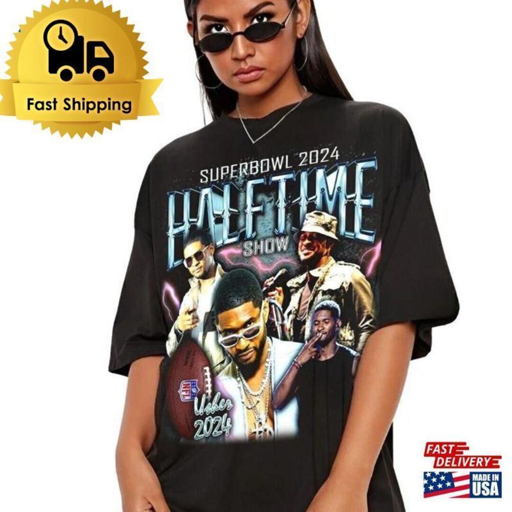 Usher 2000S Artist Super Bowl  Halftime Show Graphic Tee   Unisex